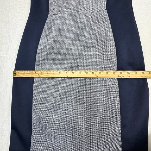 Enfocus Studio Navy Blue Color Block Dress Women's Size 14 RN 74299 Officewear - Picture 10 of 16